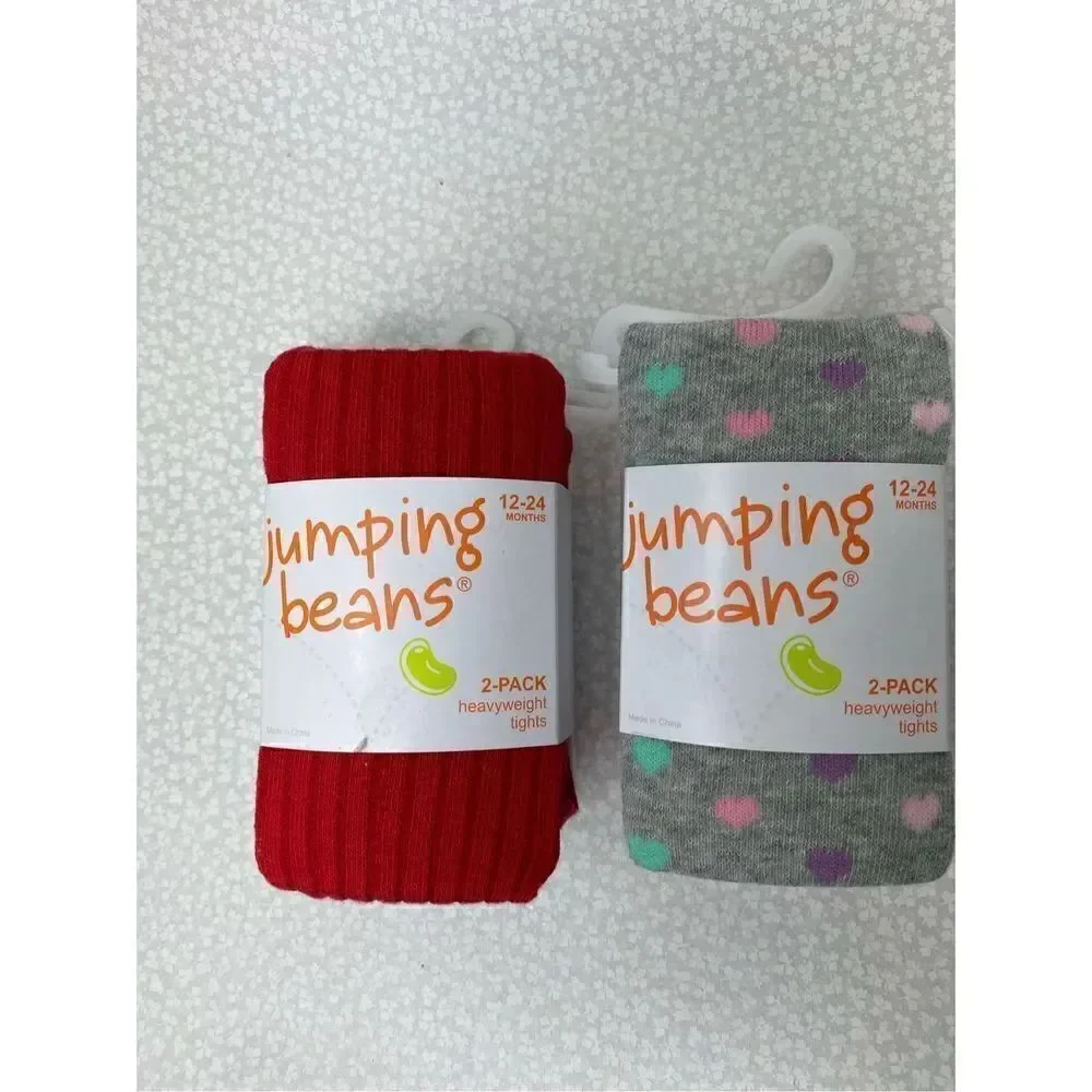 Jumping Beans®Girls 12-24Months Two 2- Pack Warmwear Tights